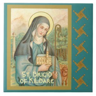 St. Brigid von Irland (M 014) Fliese