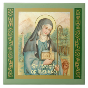 St. Brigid von Irland (M 014) Fliese