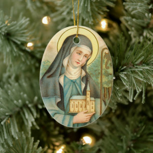St. Brigid von Irland (M 014) Keramik Ornament