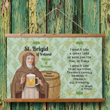 St. Brigid von Irland und ihr Bierfass