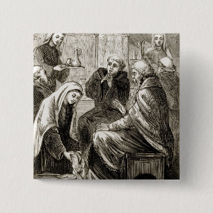 St. Brigit, das einen Bischof, 'von der Trias Button