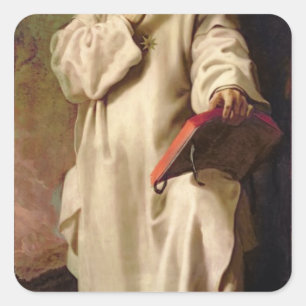 St. Bruno Quadratischer Aufkleber
