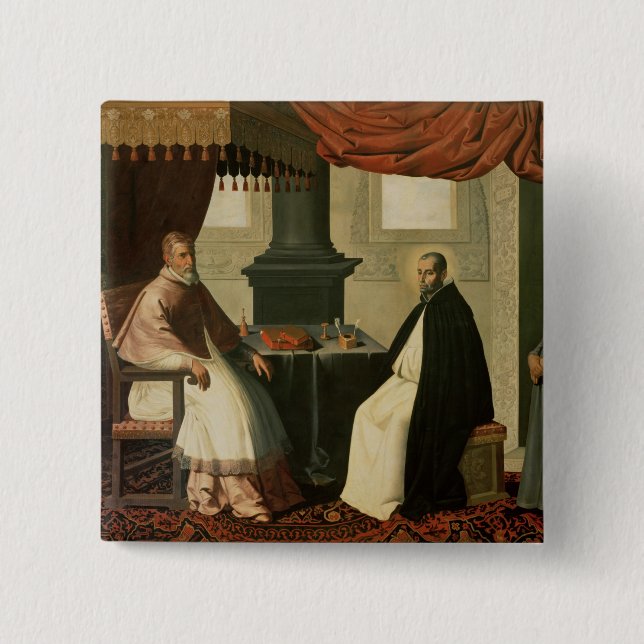 St. Bruno und Papst Urban II 1630-35 Button (Vorderseite)