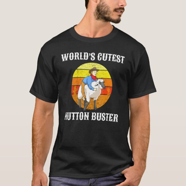 St Buster Rodeo Mutton Busting T-Shirt (Vorderseite)