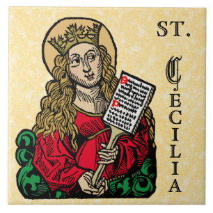 St. Cäcilia mit Hymnentafel (Nürnberg) Fliese