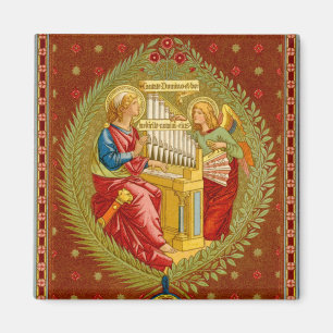 St. Cäcilia von Rom (SNV 36) Quadrat Magnet