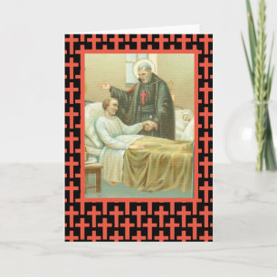 St. Camillus tröstet einen Invaliden (M 021) Blank Karte