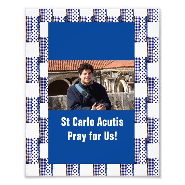 St Carlo Acutis Fotodruck (Vorne)