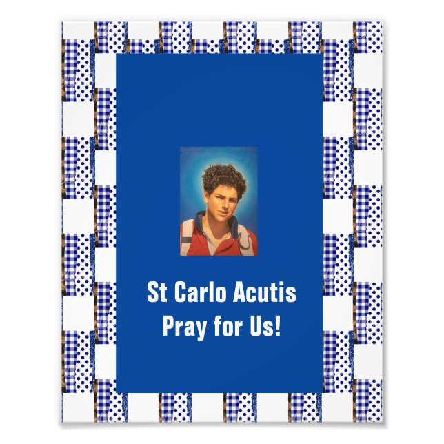 St Carlo Acutis Fotodruck (Vorne)