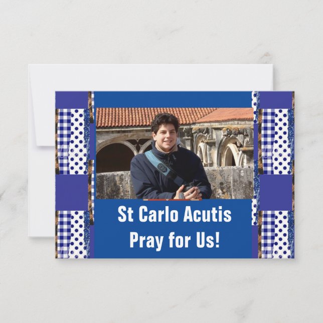 St Carlo Acutis Karte (Vorderseite)