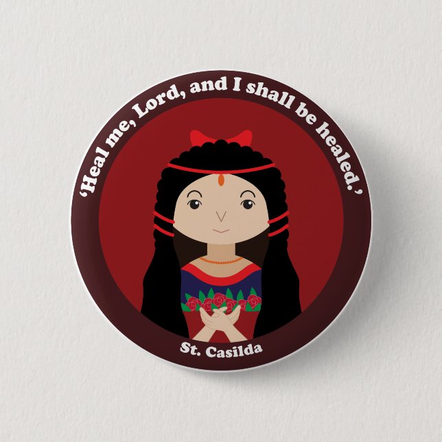 St. Casilda Button (Vorderseite)