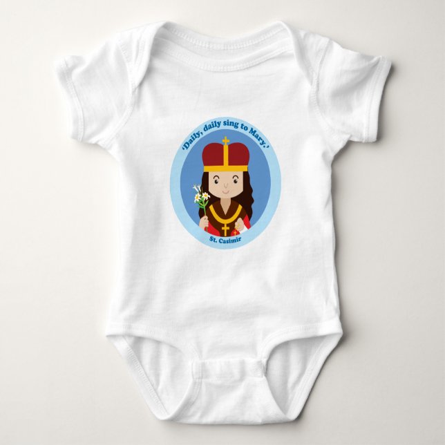 St. Casimir Baby Strampler (Vorderseite)