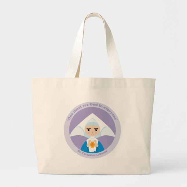 St. Catherine Laboure Jumbo Stoffbeutel (Vorne)