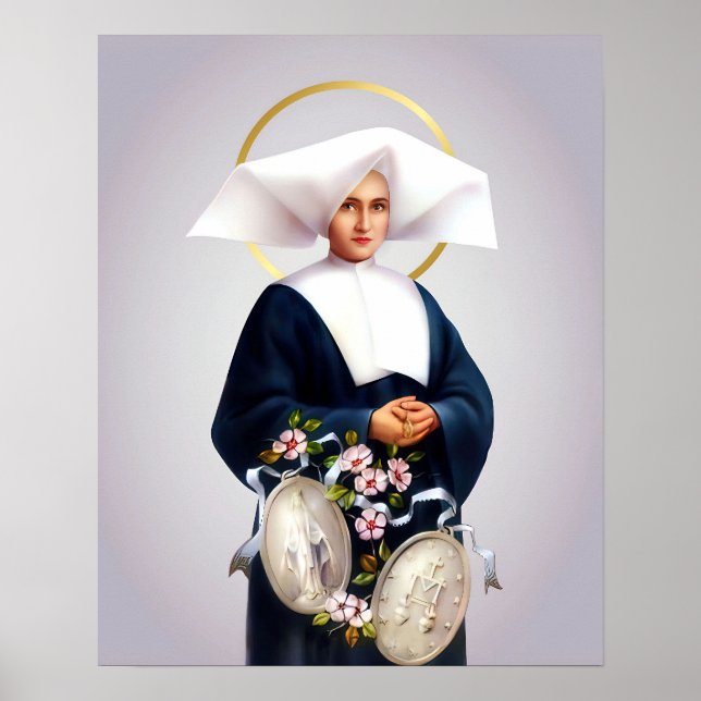 St. Catherine Laboure und Our Lady of Grace Poster (Vorne)
