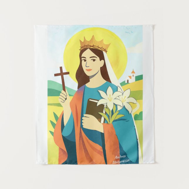 St. Catherine of Siena  Wandteppich (Vorderseite)