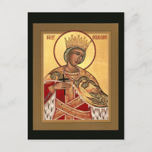 St. Catherine Prayer Card Postkarte