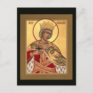 St. Catherine Prayer Card Postkarte