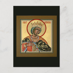 St. Catherine Prayer Card Postkarte