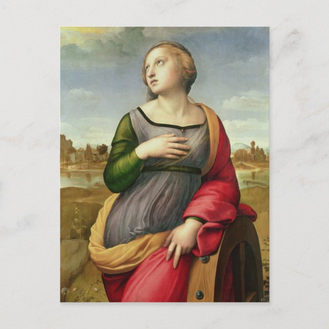 St. Catherine von Alexandria, 1507-8 Postkarte (Vorderseite)