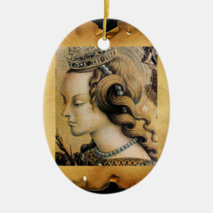 St. Catherine von Alexandria, Parchment Keramik Ornament