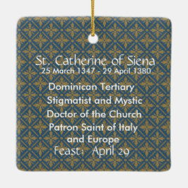 St. Catherine von Siena (19 BK) Keramikornament