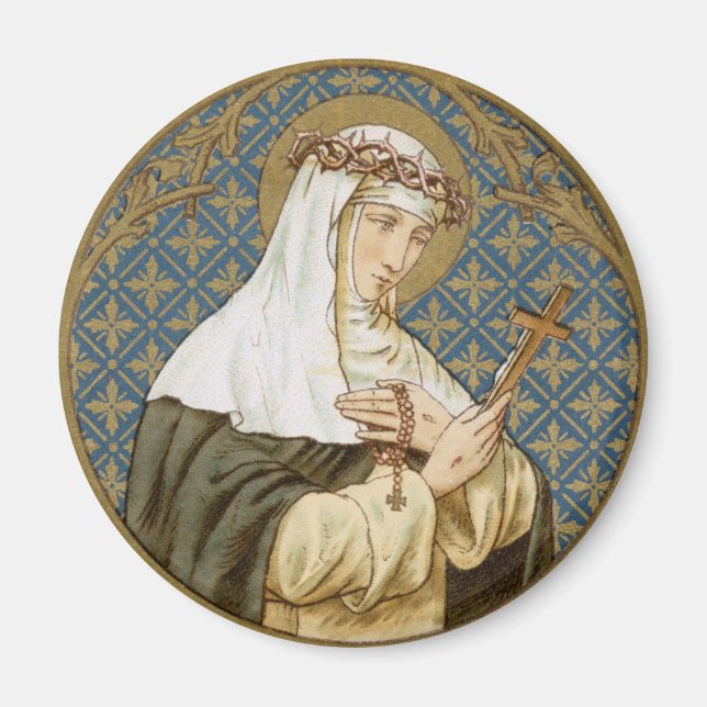 St. Catherine von Siena (19 BK) Magnet (Vorne)