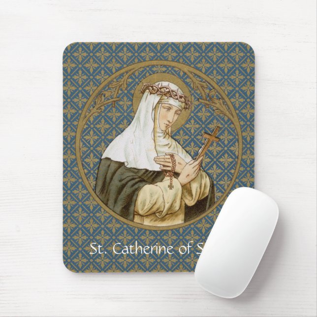 St. Catherine von Siena (19 BK) Mousepad (Mit Mouse)