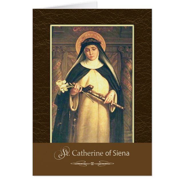 St. Catherine von Siena betet für uns (Vorne)