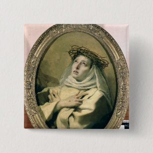 St. Catherine von Siena, c.1746 Button