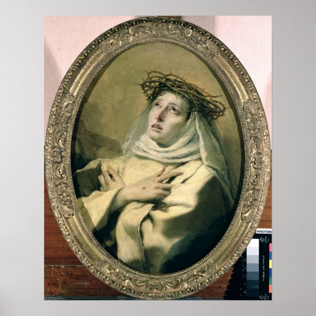 St. Catherine von Siena, c.1746 Poster (Vorne)