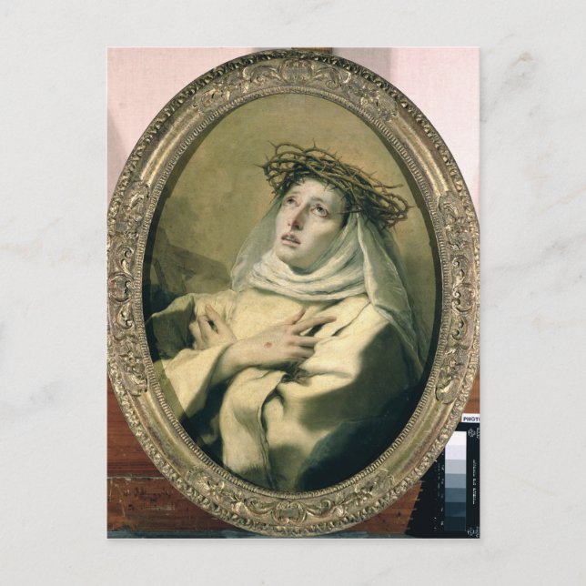 St. Catherine von Siena, c.1746 Postkarte (Vorderseite)