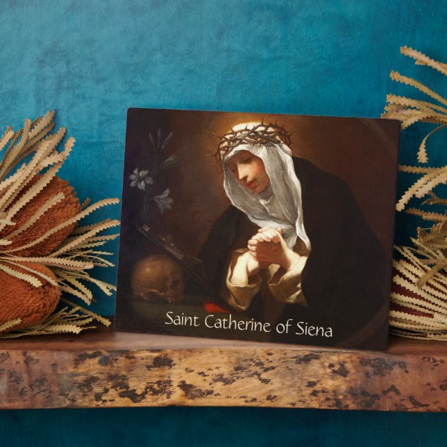 St. Catherine von Siena (Franceschini) Horizontal Fotoplatte (Seite)