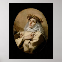 St. Catherine von Siena Hl. Katharina Siena Tiepol Poster