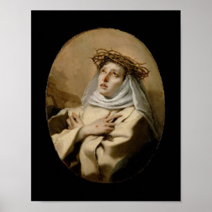 St. Catherine von Siena Hl. Katharina Siena Tiepol Poster