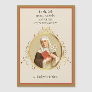 St. Catherine von Siena Religious Nun katholisch Magnetkarte