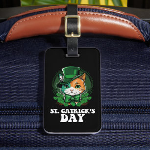 St Catricks Day Cat Lovers St Patrick's Day Gepäckanhänger