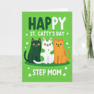 St. Cattys Day Katzen Musterkarte Karte
