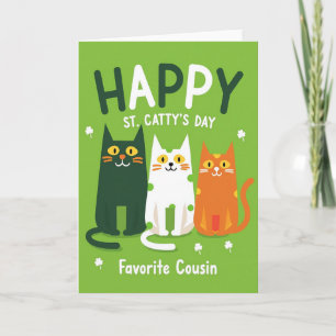 St. Cattys Tag Cousin Karte