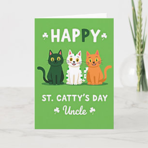 St. Cattys Tag Onkel Karte