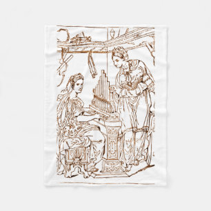 St. Cecilia mit der Heiligen Catherine von Alexand Fleecedecke