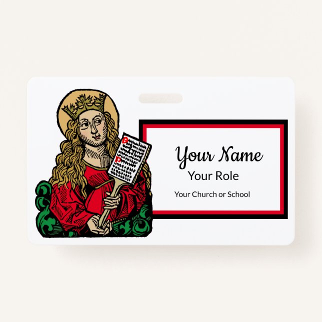 St. Cecilia mit Hymn Board (Nürnberg) Ausweis (Vorderseite)