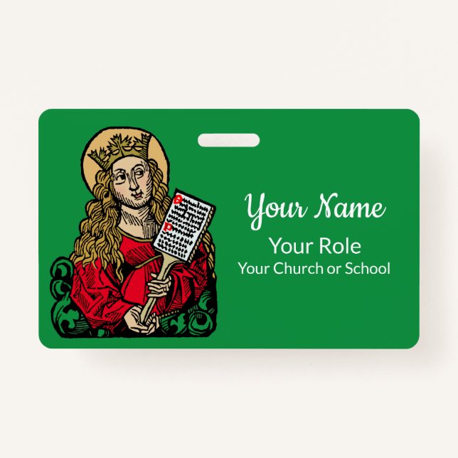 St. Cecilia mit Hymn Board (Nürnberg) Ausweis (Vorderseite)