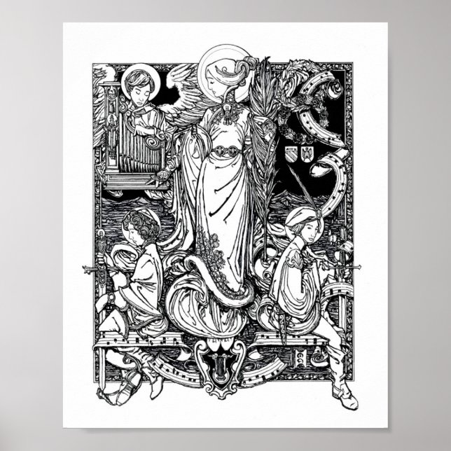 St. Cecilia of Rome 8" x 10" Print Poster (Vorne)