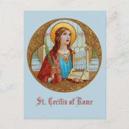 St. Cecilia of Rome (BK 003) Vertikale Postkarte