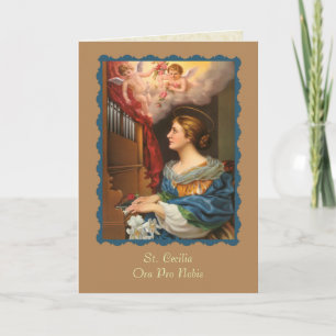 St. Cecilia Patroness of Musicians Karte