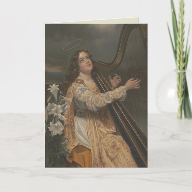 St. Cecilia Patroness of Musicians Religious Karte (Vorderseite)