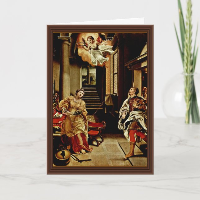 St. Cecilia und St. Valerian by Orsi Lelio (Be Karte (Vorderseite)