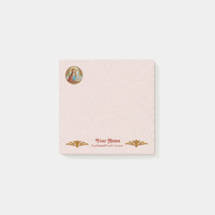 St. Cecilia von Rom (BK 003) 3"x3" Post-it Klebezettel