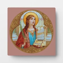 St. Cecilia von Rom (BK 003) 5,25"x5,25" Platz Fotoplatte