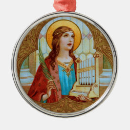 St. Cecilia von Rom (BK 003) Ornament Aus Metall